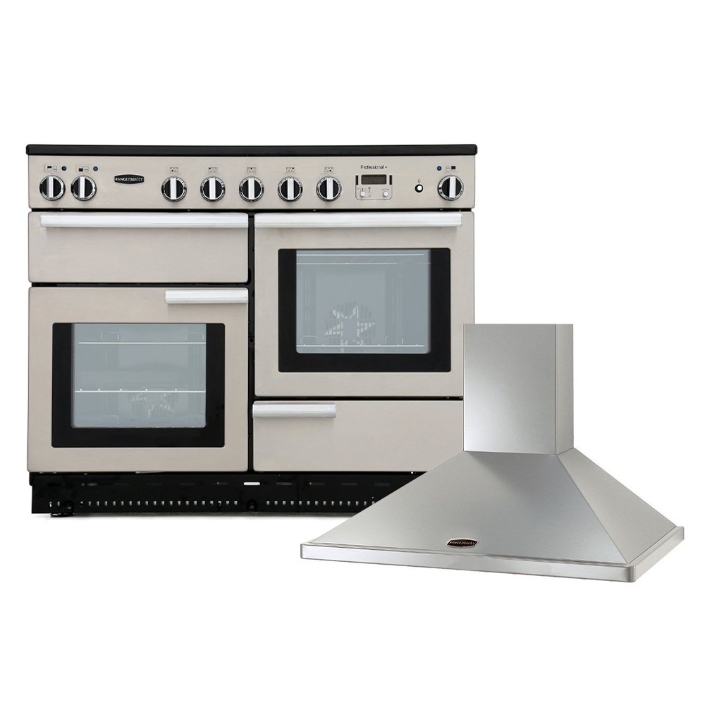 Rangemaster Professional Plus Induction Range Cooker & Hood Pack, A Rated