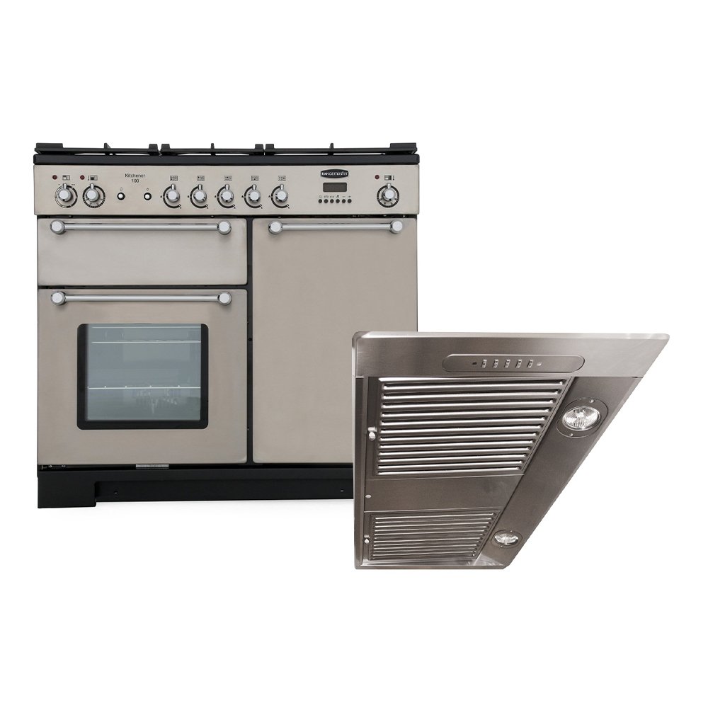 Rangemaster Kitchener�Dual Fuel Range Cooker & Hood Pack, A Rated