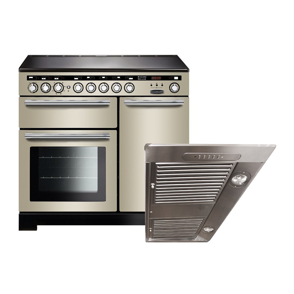 Rangemaster Encore Deluxe Induction Range Cooker & Hood Pack, A Rated