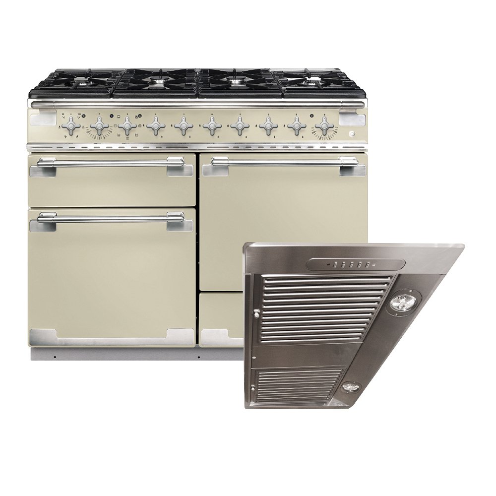 Rangemaster Elise Dual Fuel Range Cooker & Hood Pack, A Rated