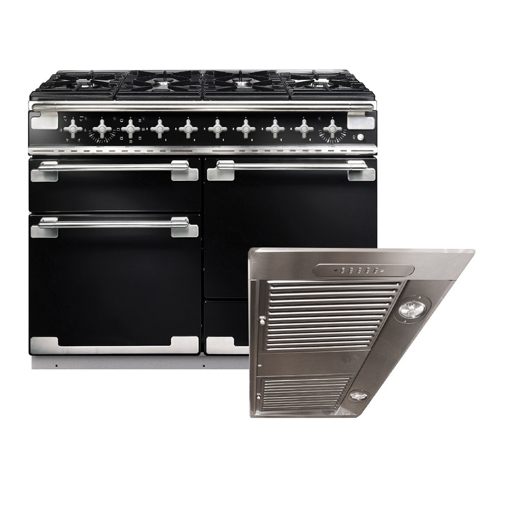 Rangemaster Elise Dual Fuel Range Cooker & Hood Pack, A Rated