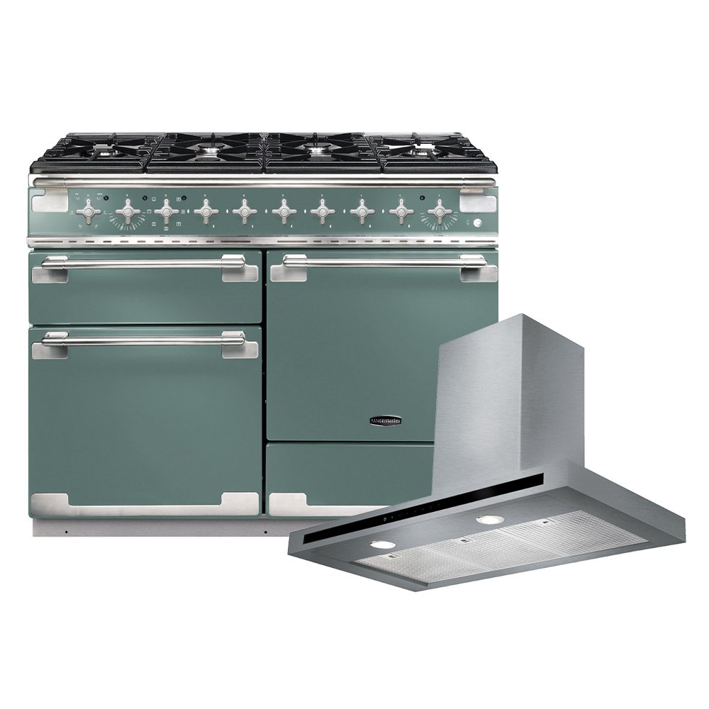 Rangemaster Elise Dual Fuel Range Cooker & Hood Pack, A Rated