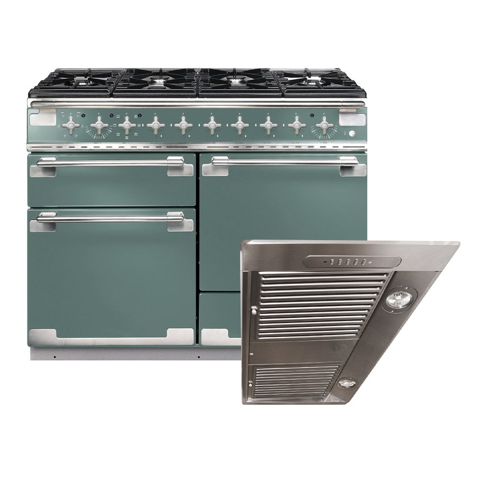 Rangemaster Elise Dual Fuel Range Cooker & Hood Pack, A Rated
