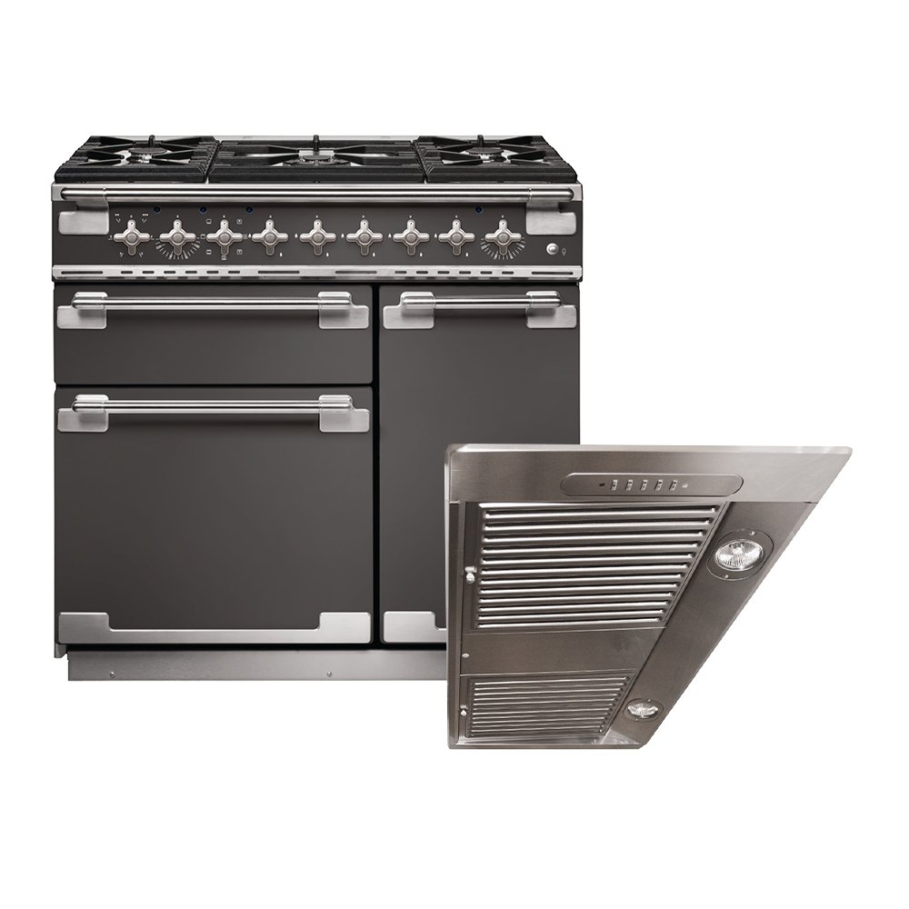Rangemaster Elise Dual Fuel Range Cooker & Hood Pack, A Rated