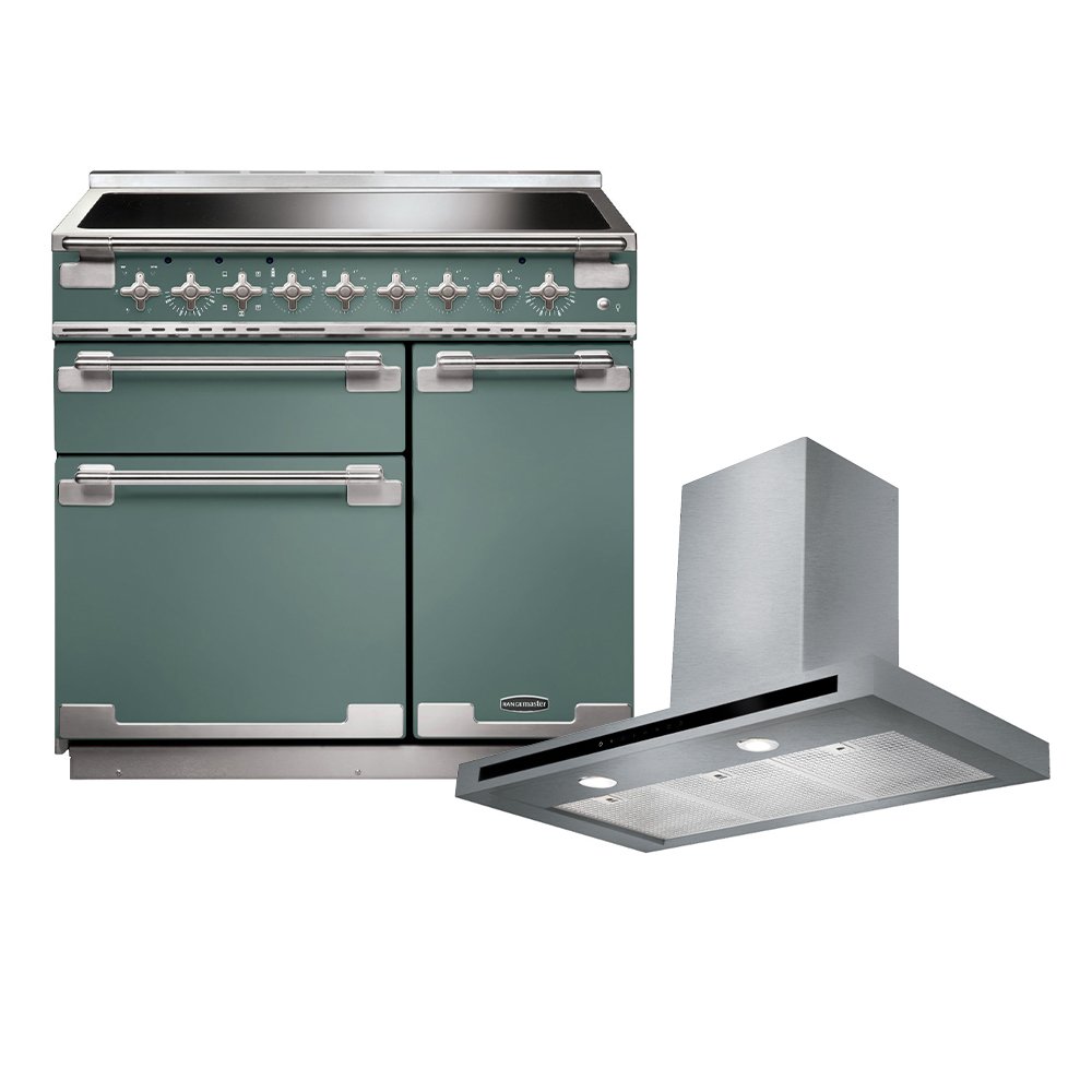 Rangemaster Elise Induction Range Cooker & Hood Pack, A Rated