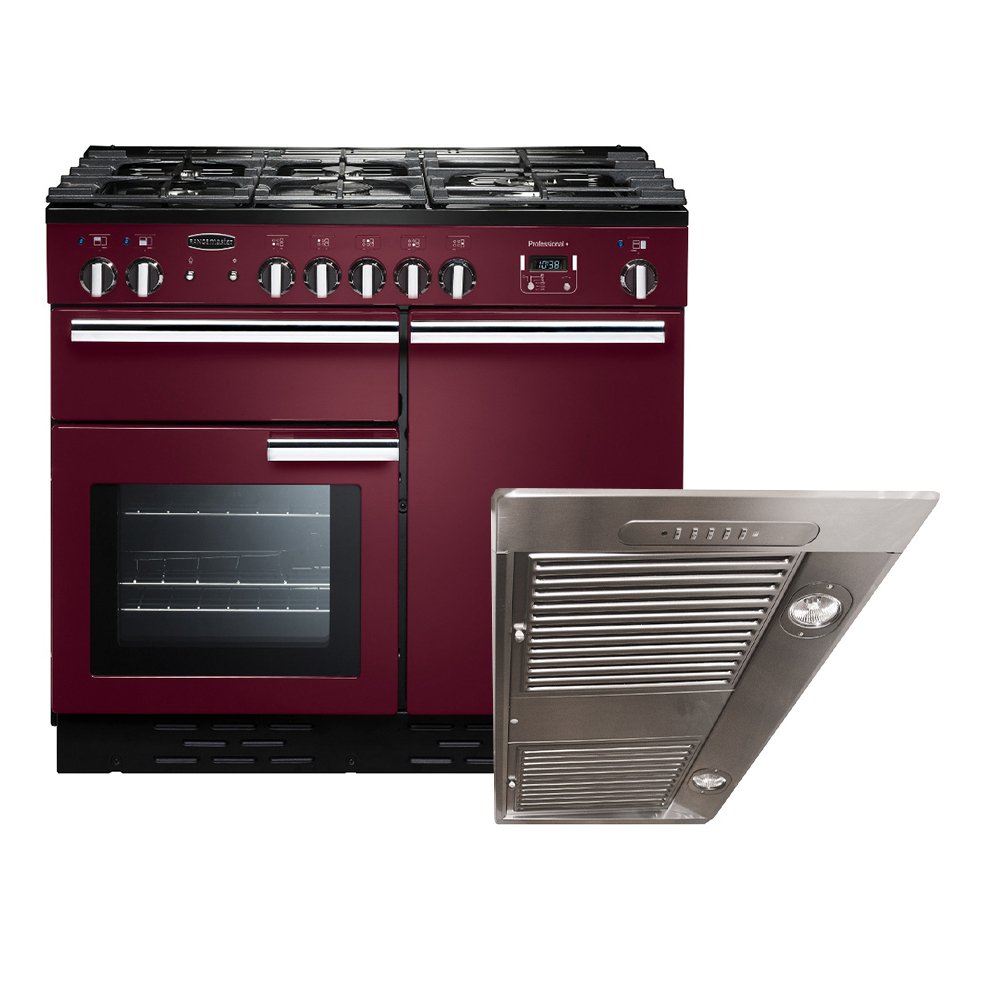 Rangemaster Professional Plus  Dual Fuel Range Cooker & Hood Pack