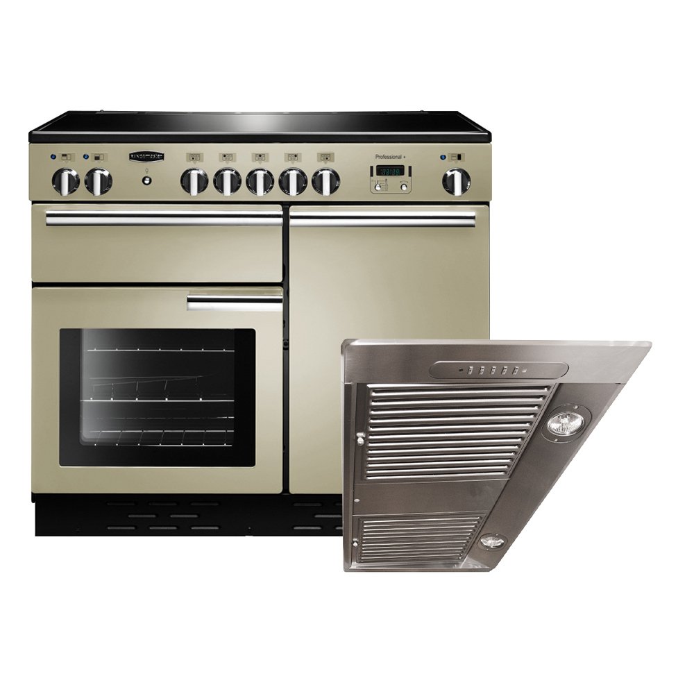 Rangemaster Professional Plus Induction Range Cooker & Hood Pack, A Rated