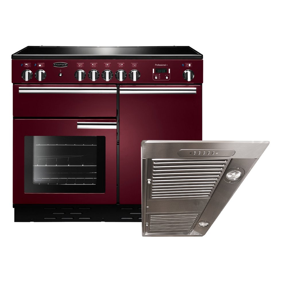 Rangemaster Professional Plus Induction Range Cooker & Hood Pack, A Rated