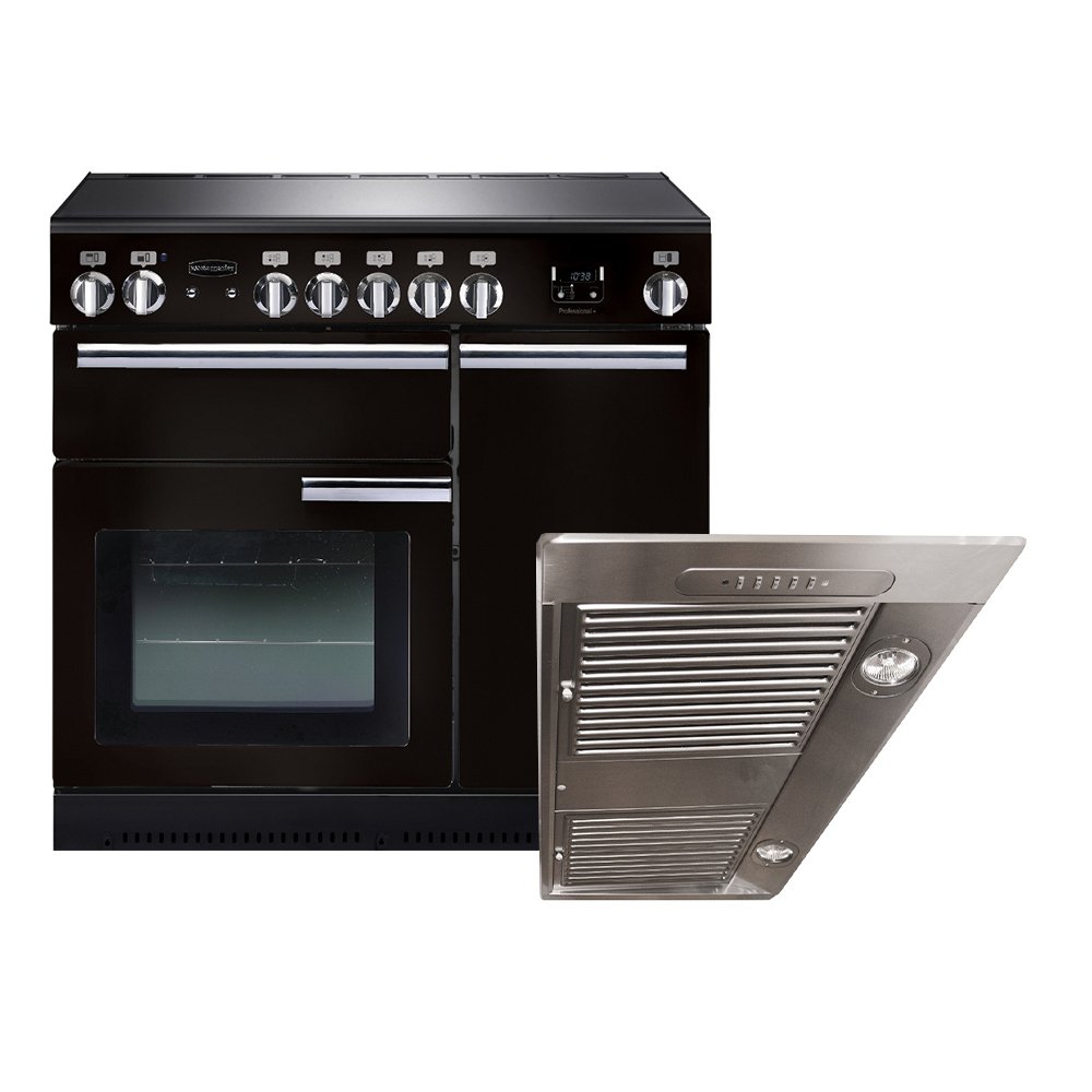Rangemaster Professional Plus  Ceramic Range Cooker & Hood Pack, A Rated