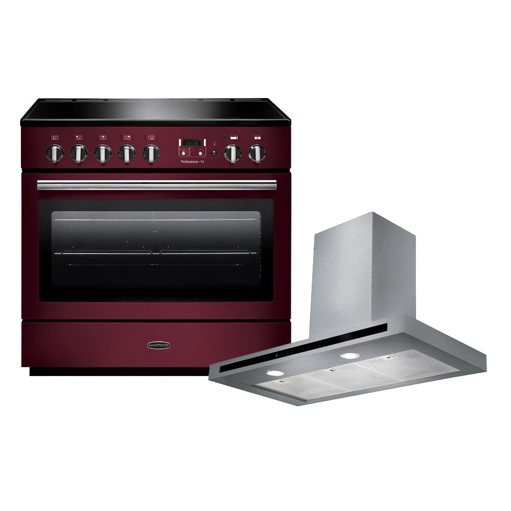 Rangemaster Professional Plus FX Induction Range Cooker & Hood Pack, A Rated