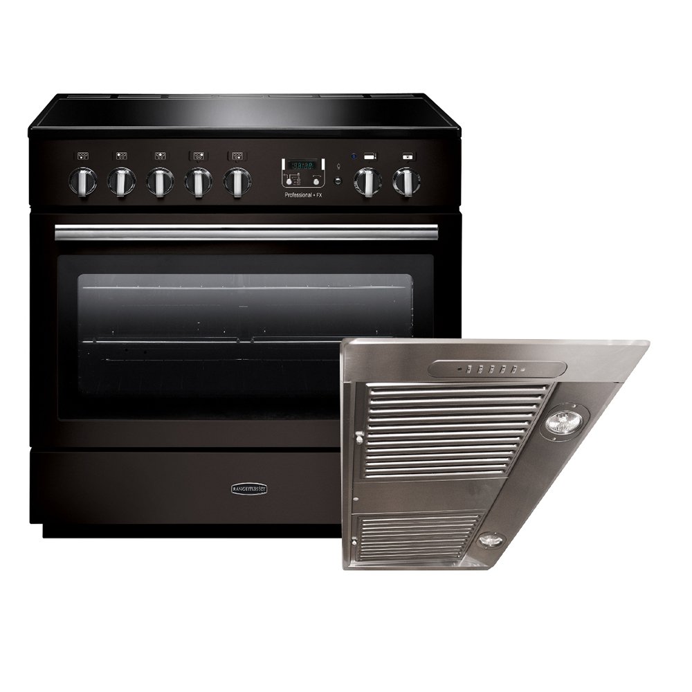 Rangemaster Professional Plus FX Induction Range Cooker & Hood Pack, A Rated