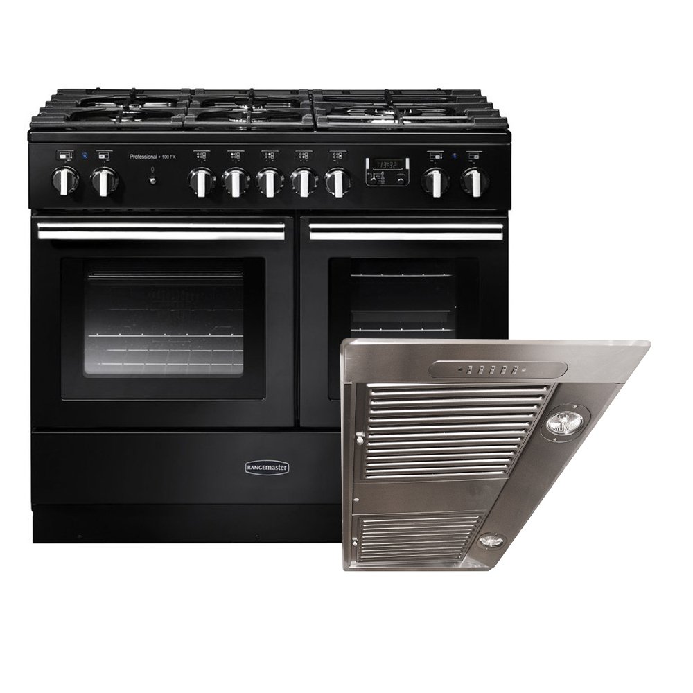 Rangemaster Professional Plus FX Dual Fuel Range Cooker & Hood Pack