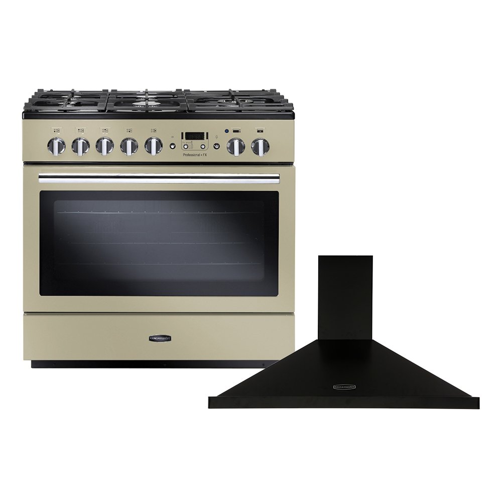Rangemaster Professional Plus FX Dual Fuel Range Cooker and Hood Pack