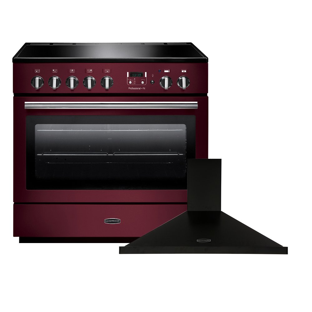 Rangemaster Professional Plus FX Induction Range Cooker and Hood Pack, A Rated