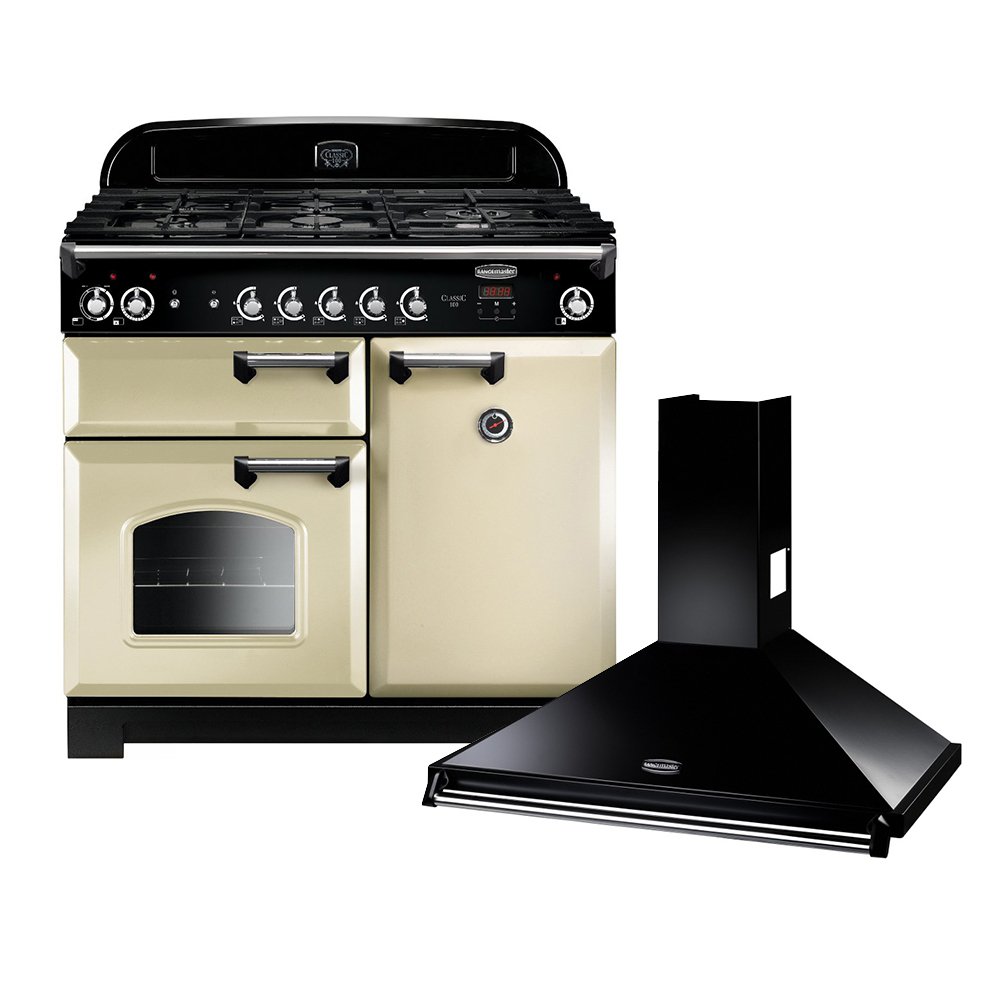 Rangemaster Classic Dual Fuel Range Cooker & Hood Pack