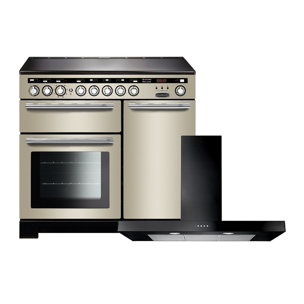 Rangemaster Encore Deluxe Induction Range Cooker & Hood Pack, A Rated