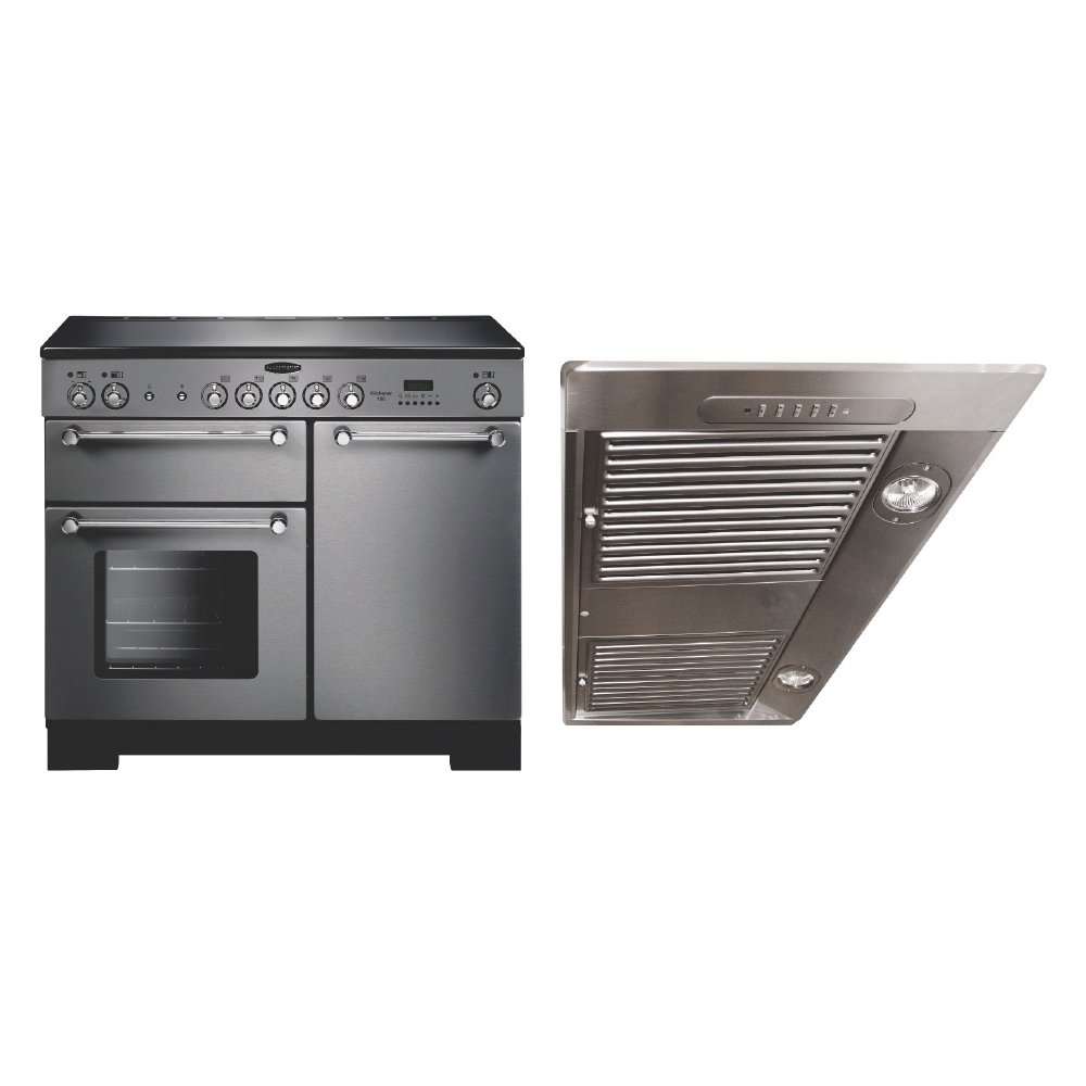 Rangemaster Kitchener Ceramic Range Cooker & Hood Pack