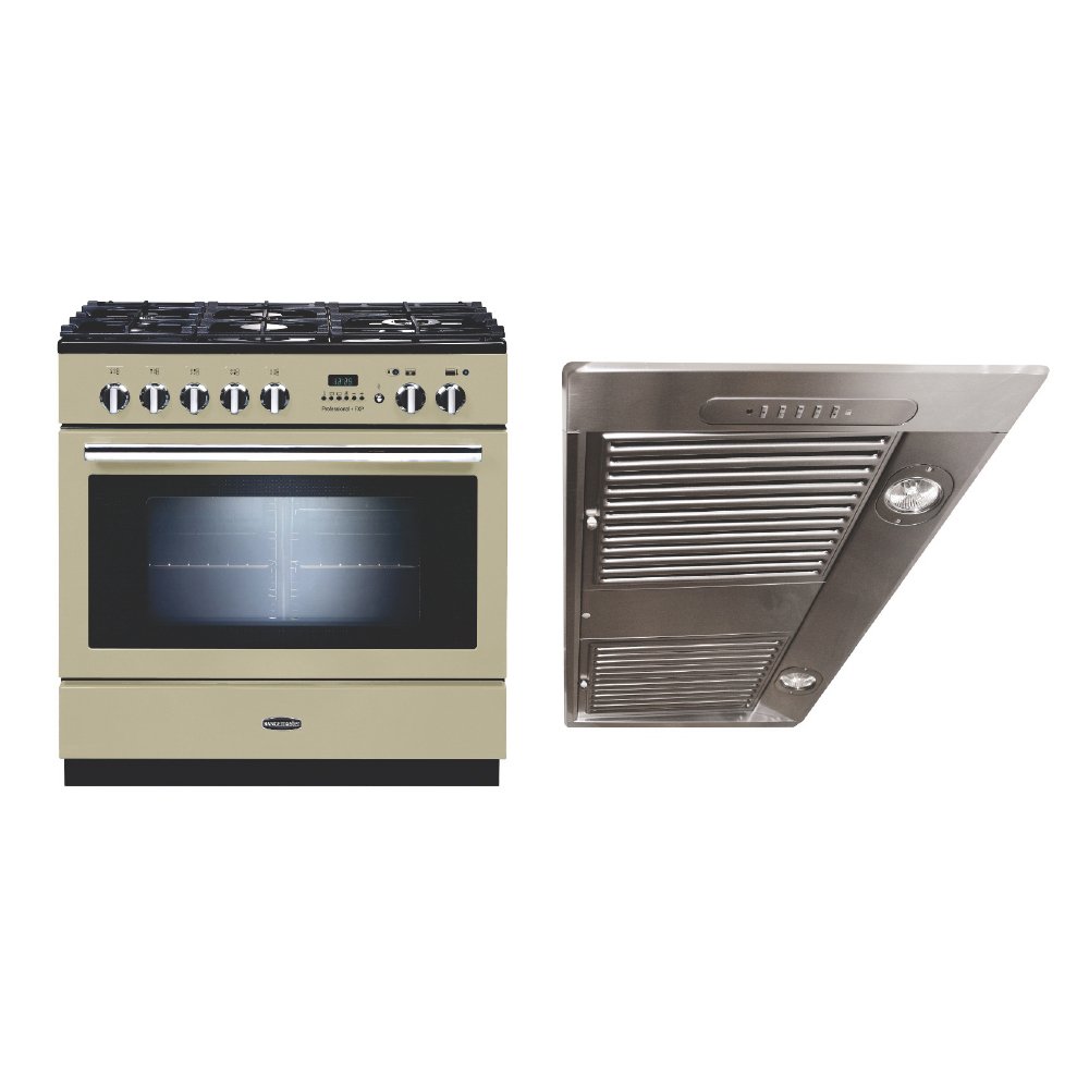 Rangemaster Professional Plus FXP Dual Fuel Range Cooker & Hood Pack