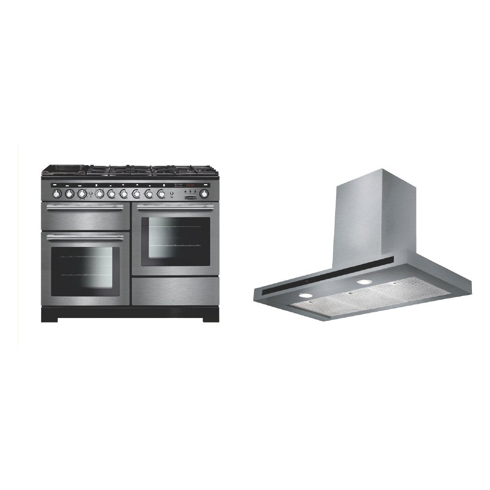Rangemaster Encore Deluxe Dual Fuel Range Cooker & Hood Pack