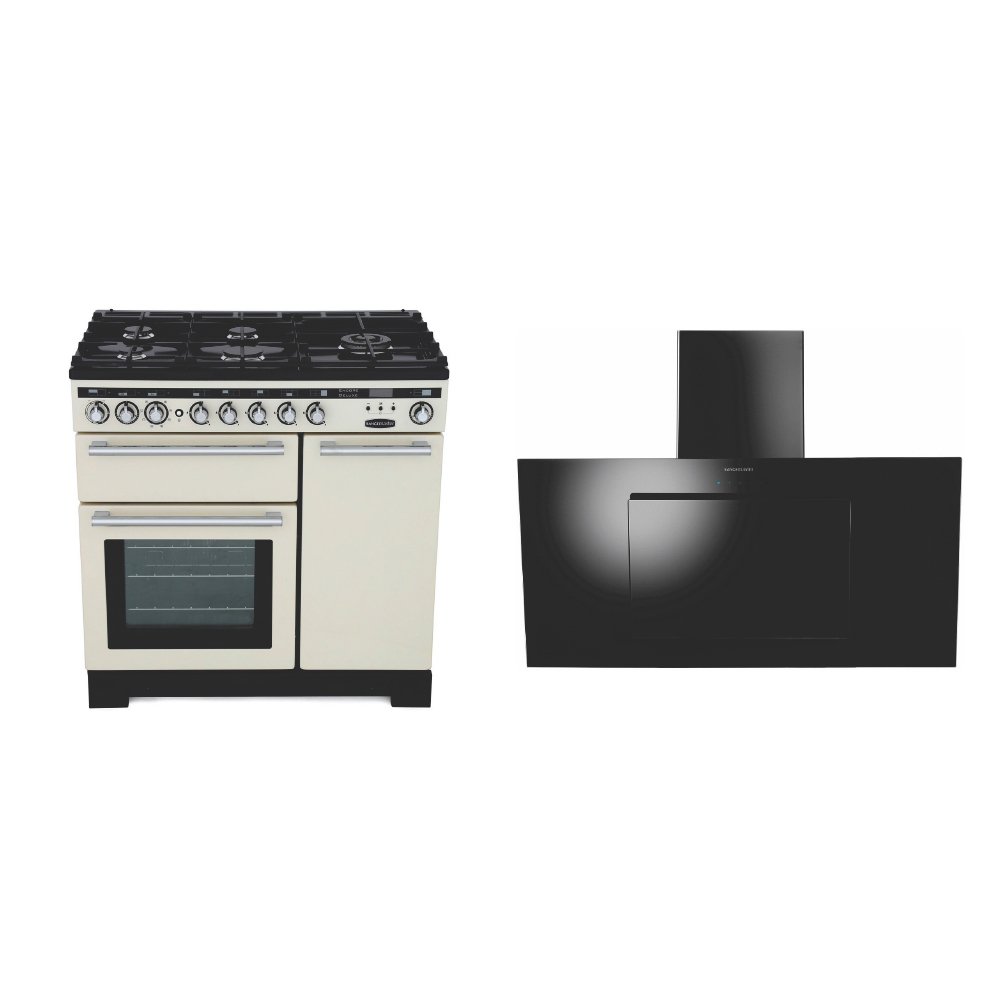 Rangemaster Encore Deluxe Dual Fuel Range Cooker & Hood Pack