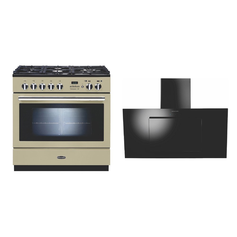 Rangemaster Professional Plus FXP Dual Fuel Range Cooker & Hood Pack