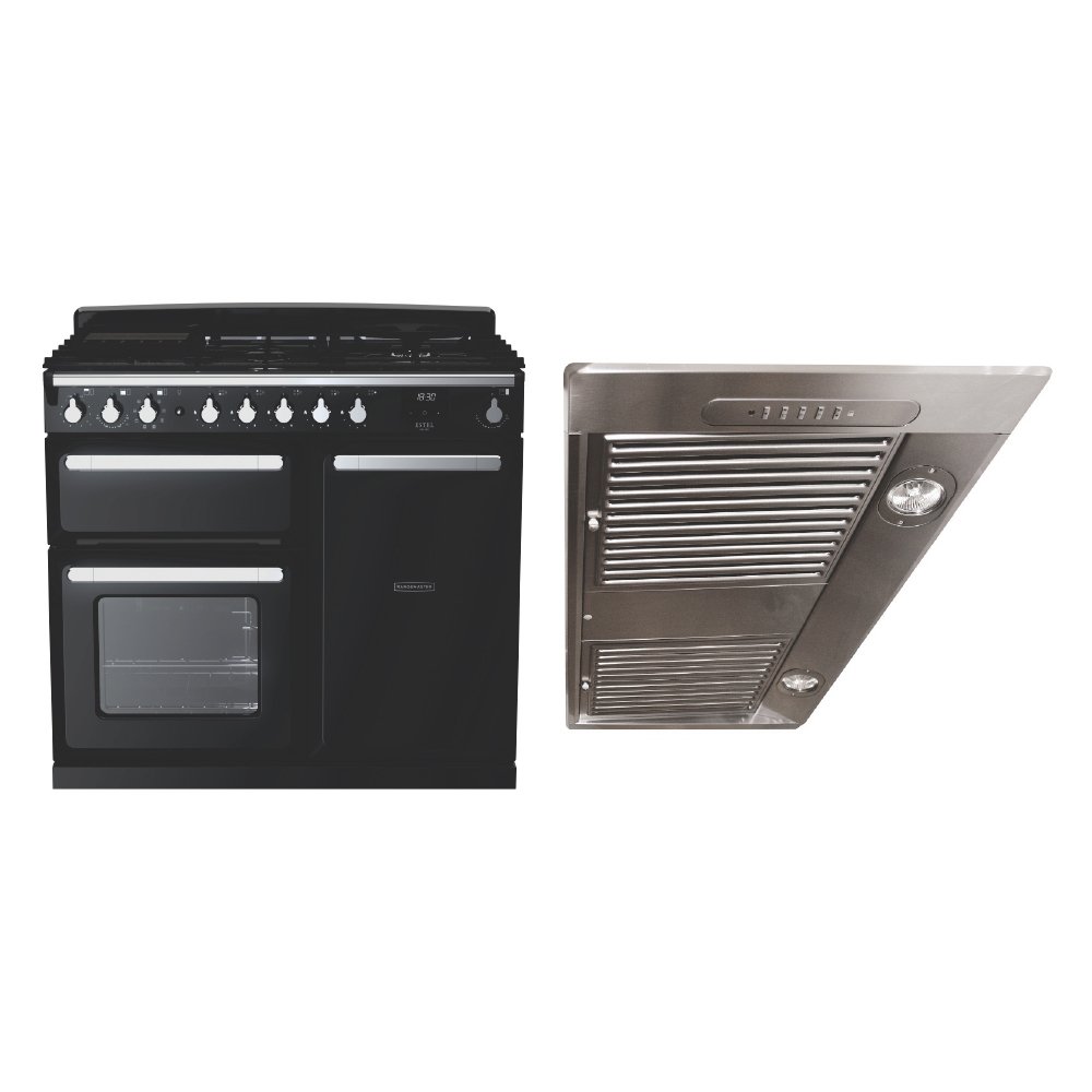 Rangemaster Estel Deluxe Dual Fuel Range Cooker & Hood Pack