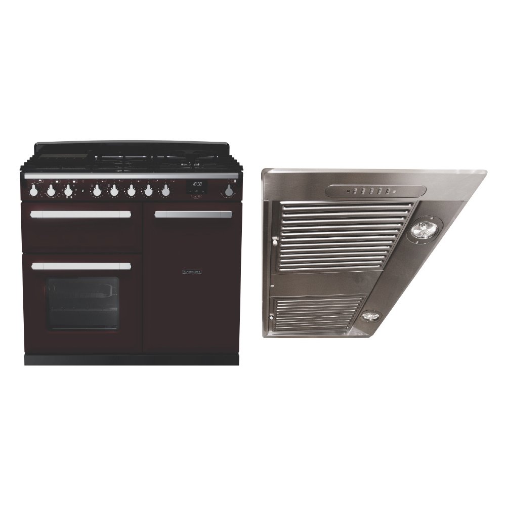 Rangemaster Estel Deluxe Dual Fuel Range Cooker & Hood Pack