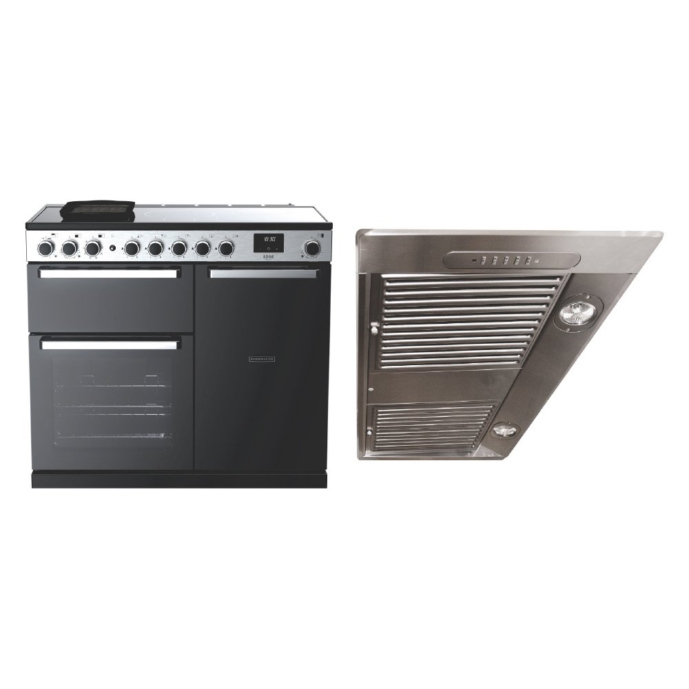 Rangemaster Edge Deluxe Induction Range Cooker & Hood Pack
