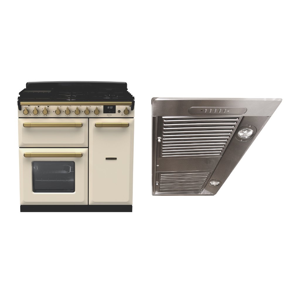 Rangemaster Estel Deluxe Dual Fuel Range Cooker & Hood Pack