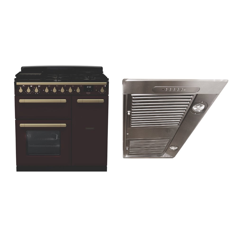 Rangemaster Estel Deluxe Dual Fuel Range Cooker & Hood Pack