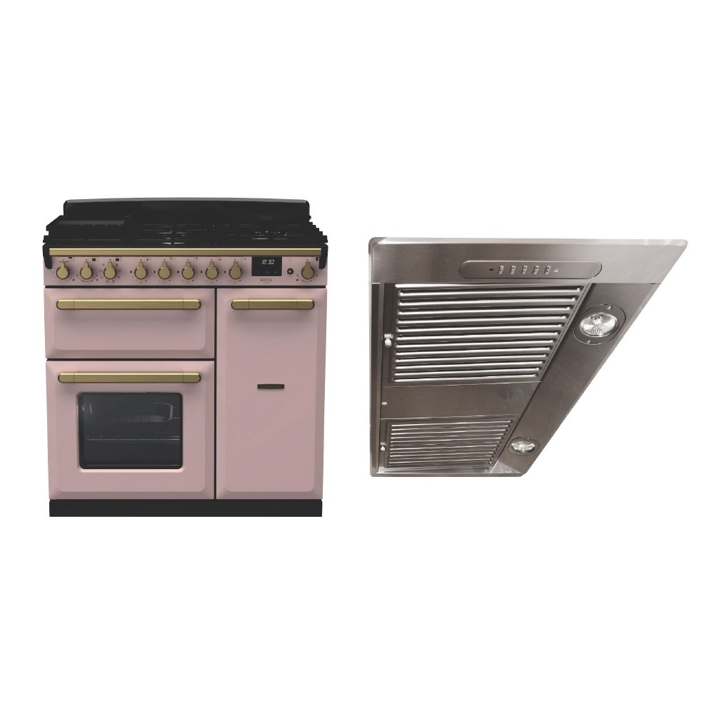 Rangemaster Estel Deluxe Dual Fuel Range Cooker & Hood Pack