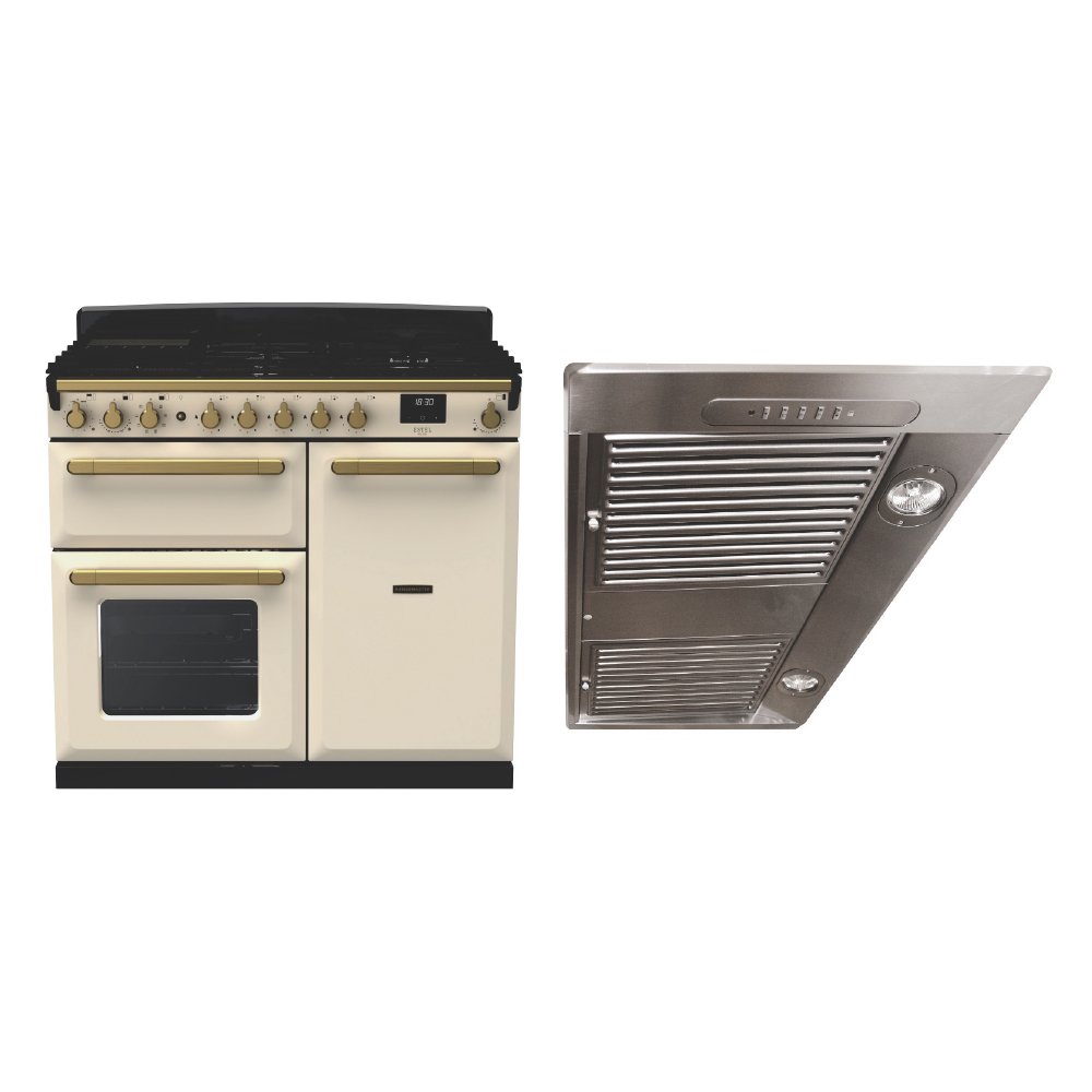 Rangemaster Estel Deluxe Dual Fuel Range Cooker & Hood Pack