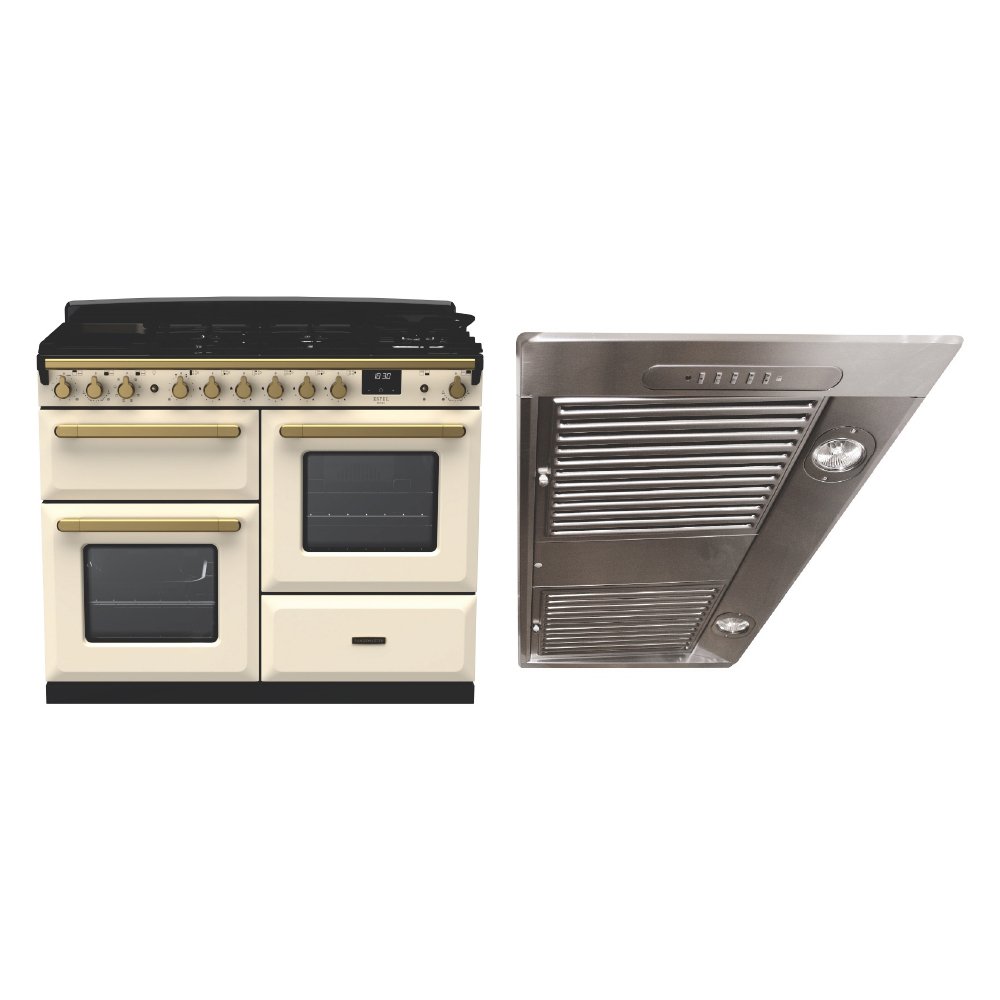 Rangemaster Estel Deluxe Dual Fuel Range Cooker & Hood Pack