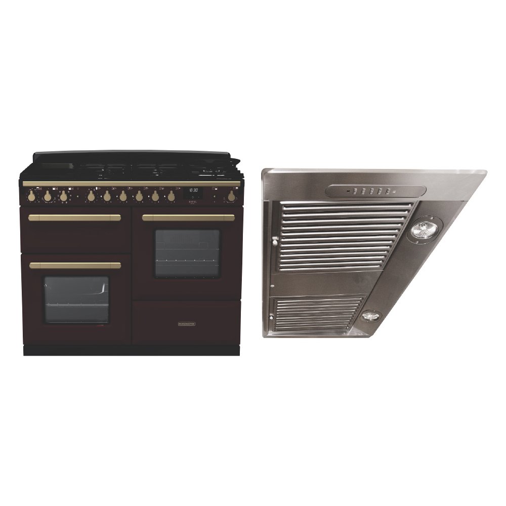 Rangemaster Estel Deluxe Dual Fuel Range Cooker & Hood Pack