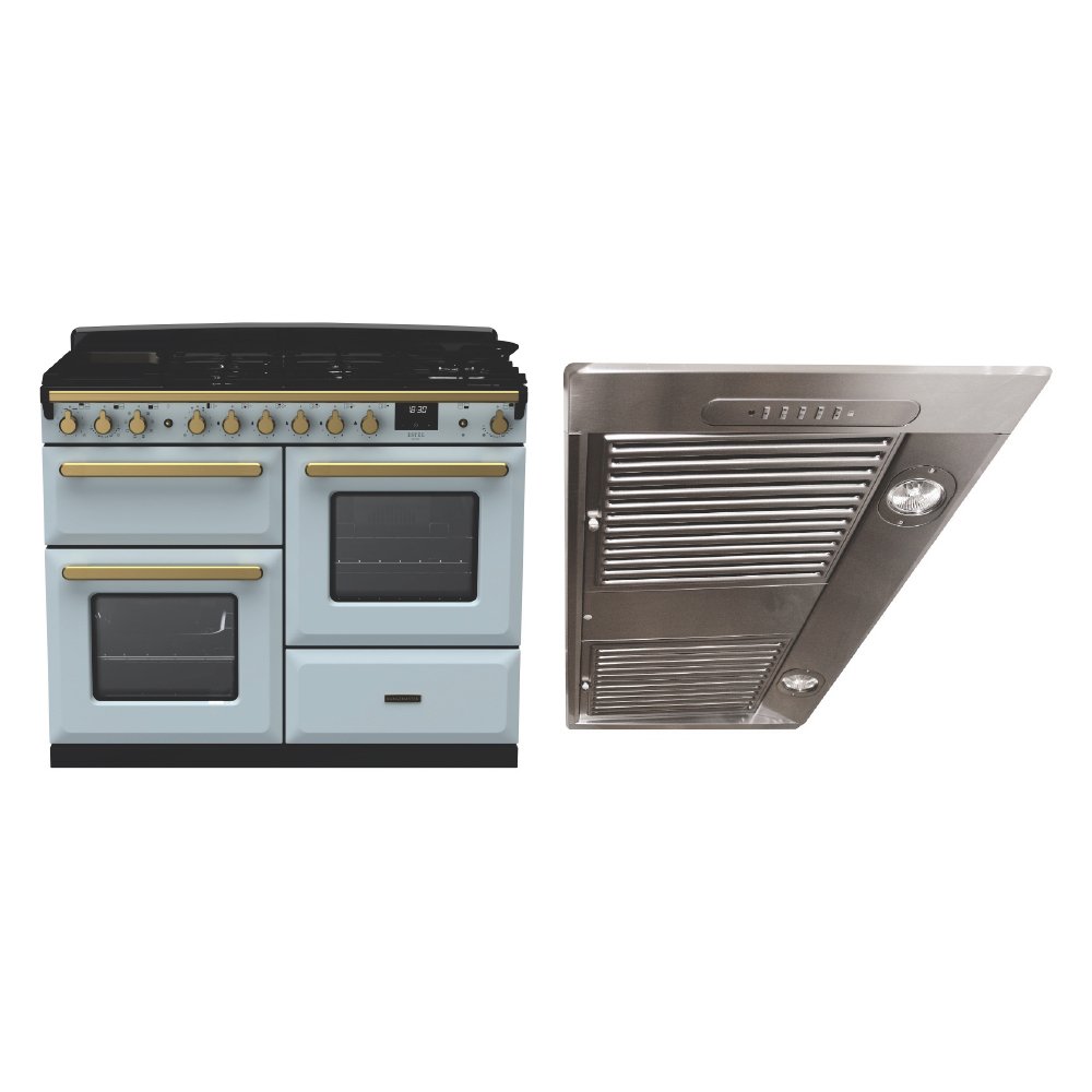 Rangemaster Estel Deluxe Dual Fuel Range Cooker & Hood Pack