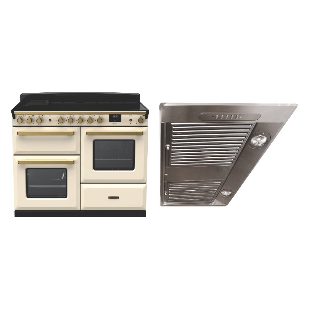Rangemaster Estel Deluxe Induction Range Cooker & Hood Pack