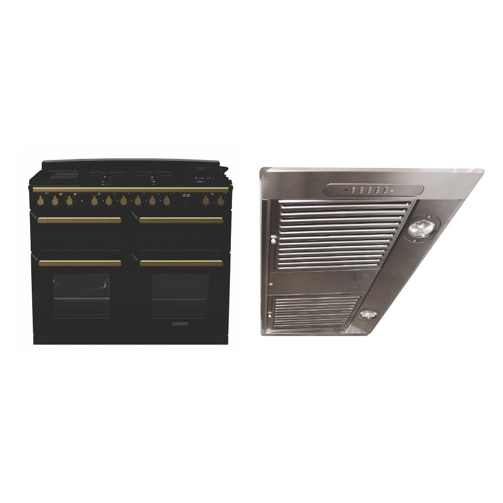 Rangemaster Estel Deluxe Dual Fuel Range Cooker & Hood Pack
