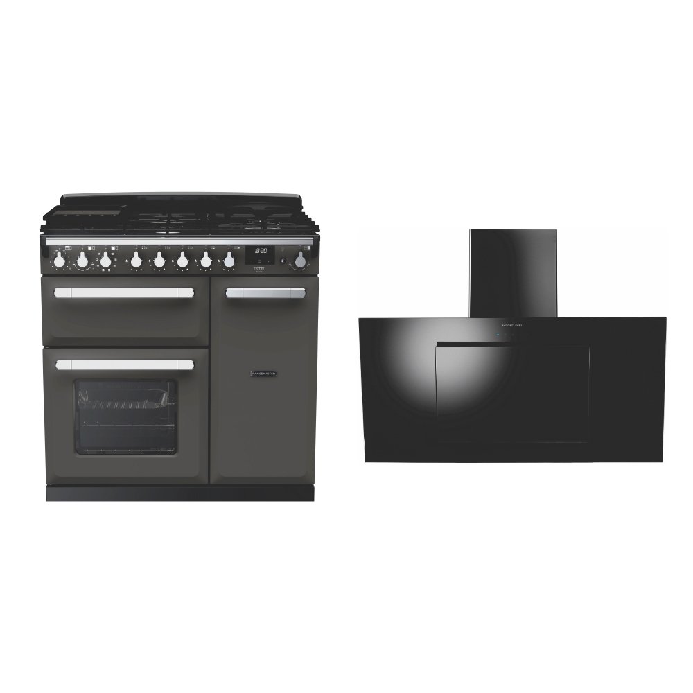 Rangemaster Estel Deluxe Dual Fuel Range Cooker & Hood Pack