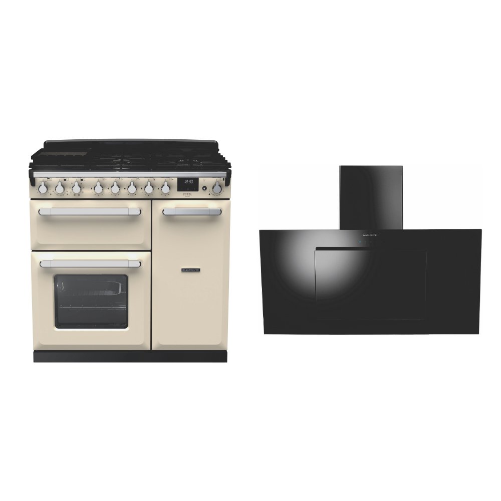 Rangemaster Estel Deluxe Dual Fuel Range Cooker & Hood Pack