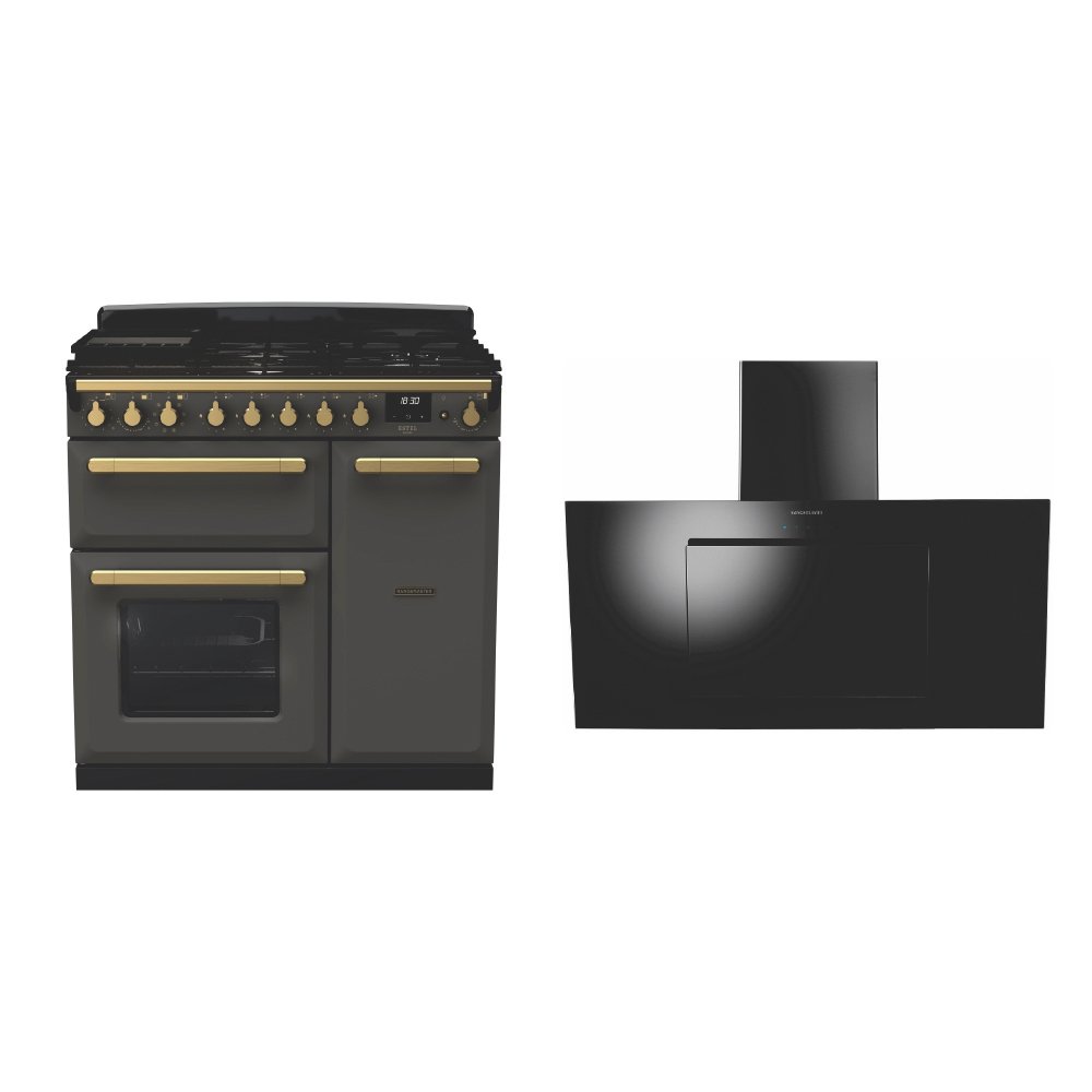 Rangemaster Estel Deluxe Dual Fuel Range Cooker & Hood Pack