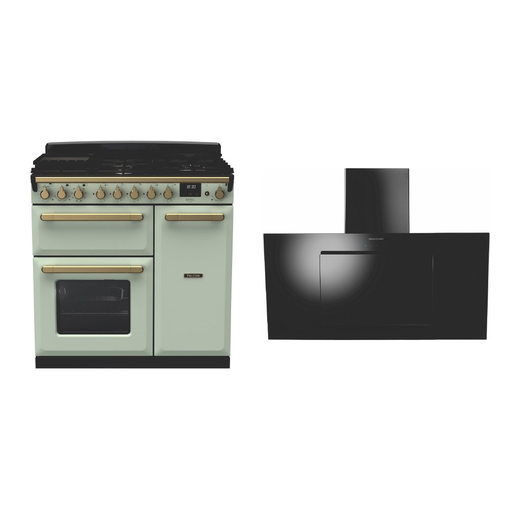 Rangemaster Estel Deluxe Dual Fuel Range Cooker & Hood Pack
