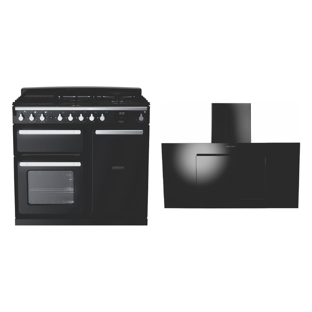 Rangemaster Estel Deluxe Dual Fuel Range Cooker & Hood Pack