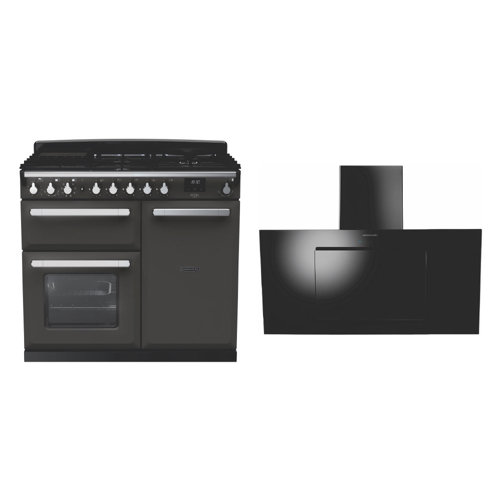 Rangemaster Estel Deluxe Dual Fuel Range Cooker & Hood Pack