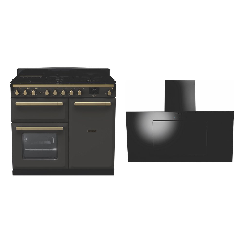 Rangemaster Estel Deluxe Dual Fuel Range Cooker & Hood Pack