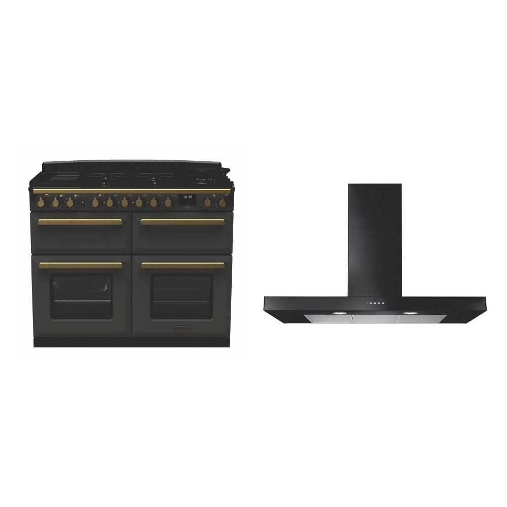 Rangemaster Estel Deluxe Dual Fuel Range Cooker & Hood Pack
