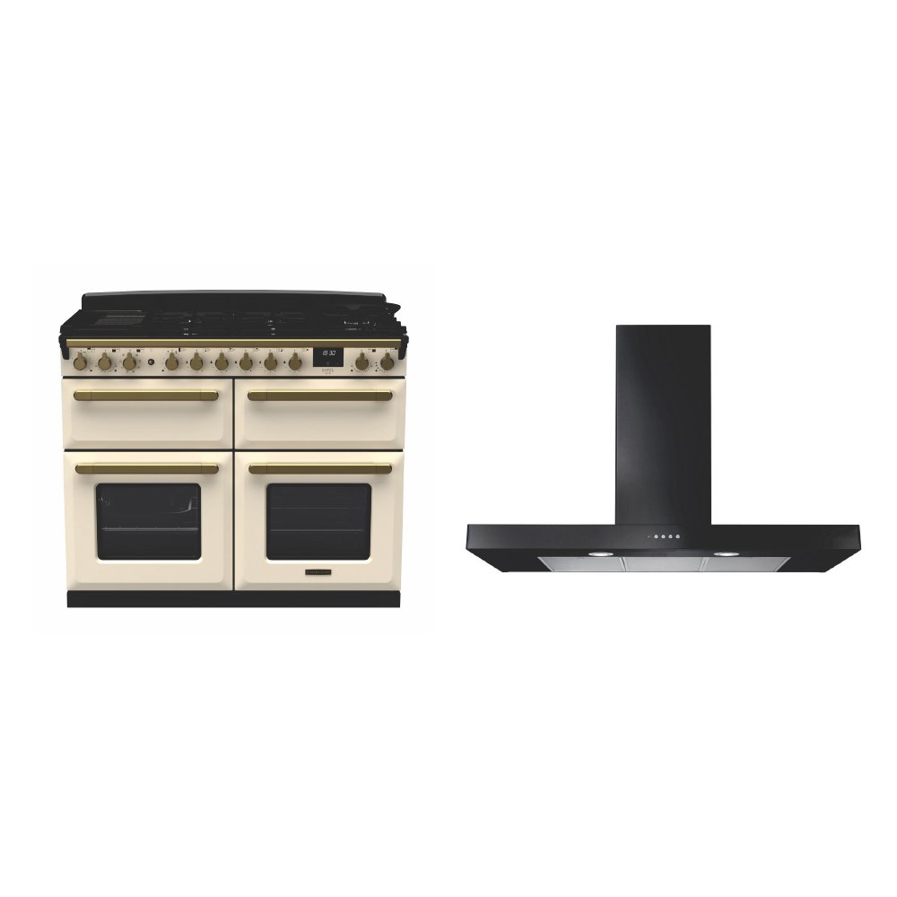 Rangemaster Estel Deluxe Dual Fuel Range Cooker & Hood Pack