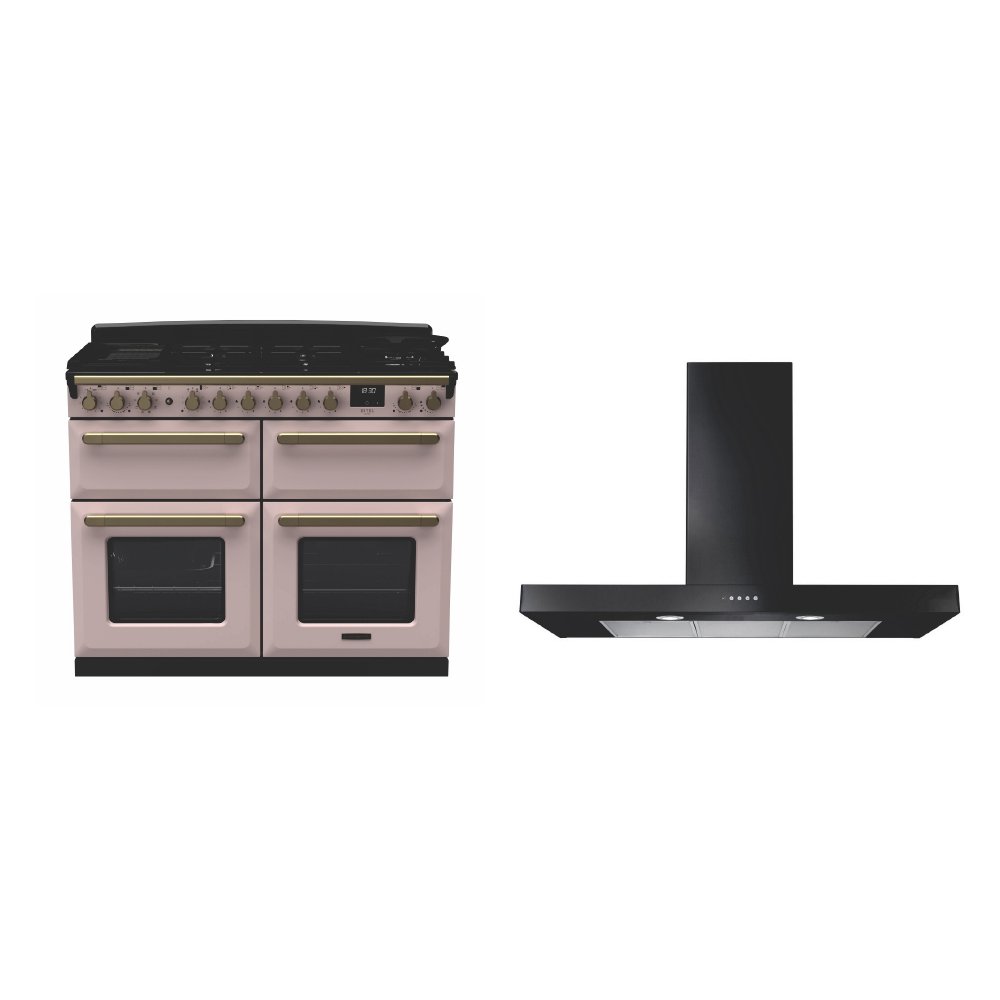 Rangemaster Estel Deluxe Dual Fuel Range Cooker & Hood Pack