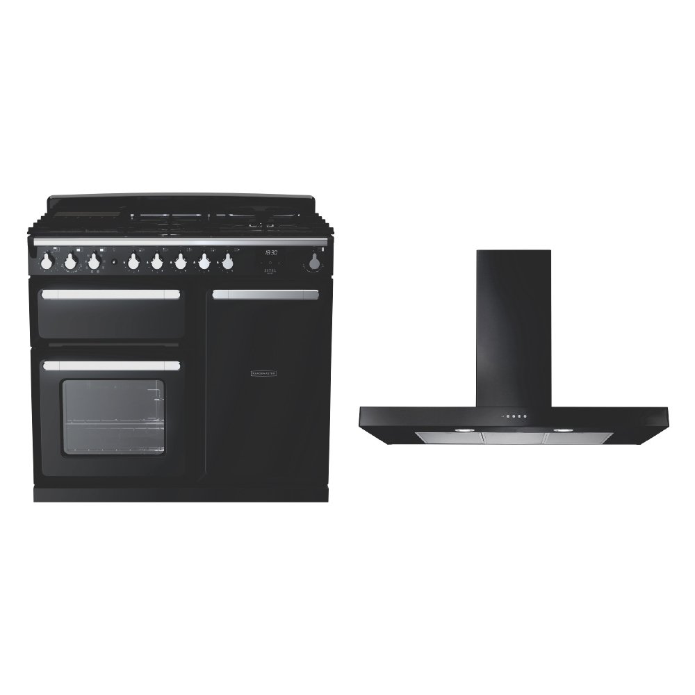 Rangemaster Estel Deluxe Dual Fuel Range Cooker & Hood Pack