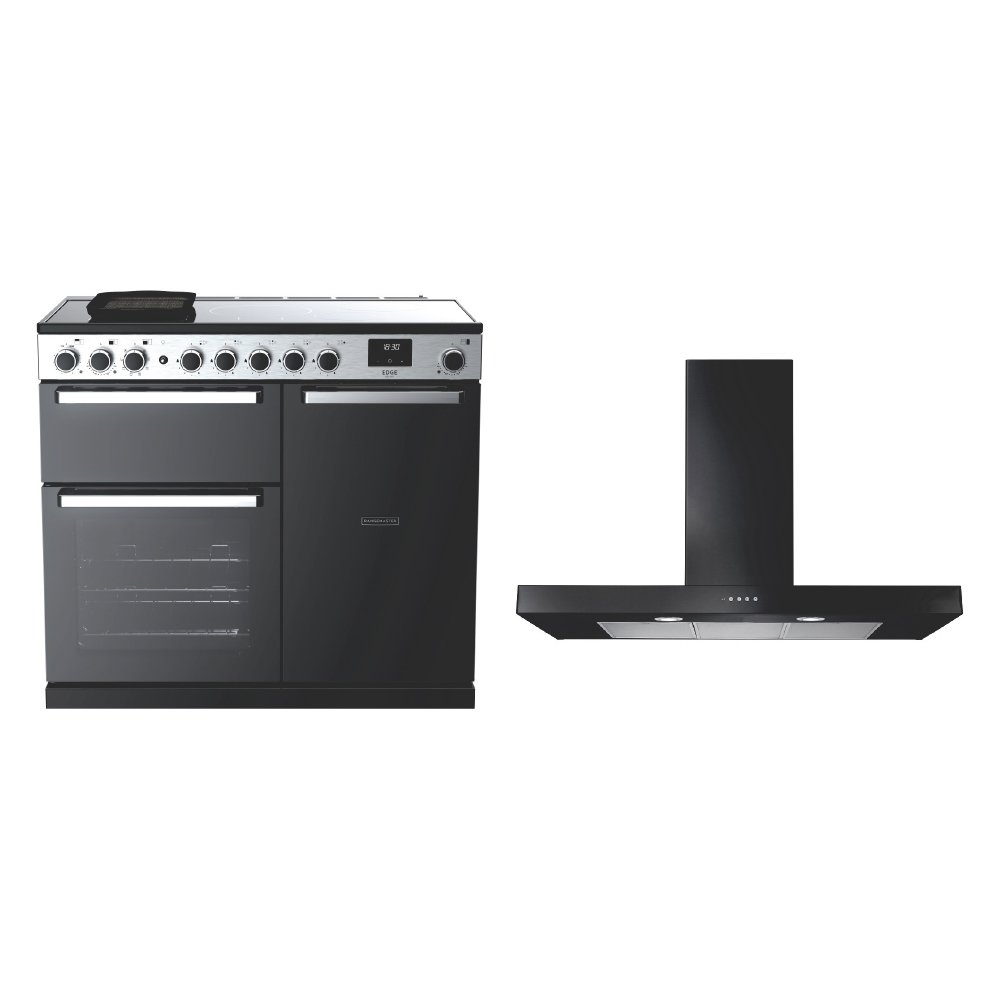 Rangemaster Edge Deluxe Induction Range Cooker & Hood Pack