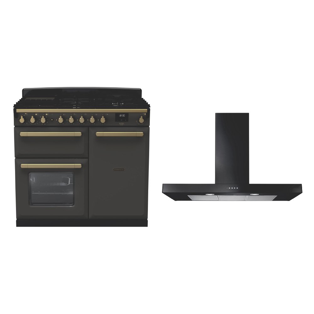 Rangemaster Estel Deluxe Dual Fuel Range Cooker & Hood Pack